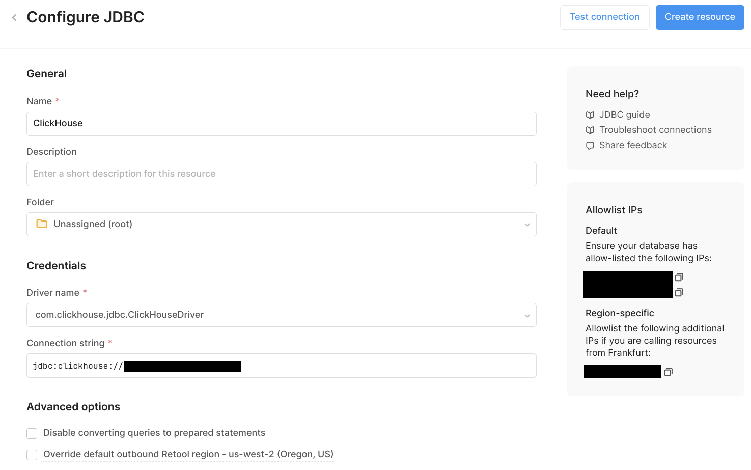 자격 증명 지정